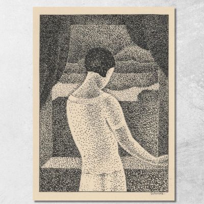 Woman By The Window Mikuláš Galanda mgl133 canvas print 