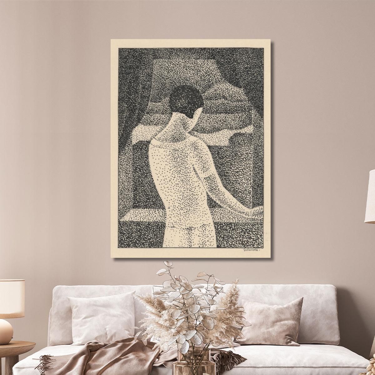 Woman By The Window Mikuláš Galanda mgl133 canvas print 