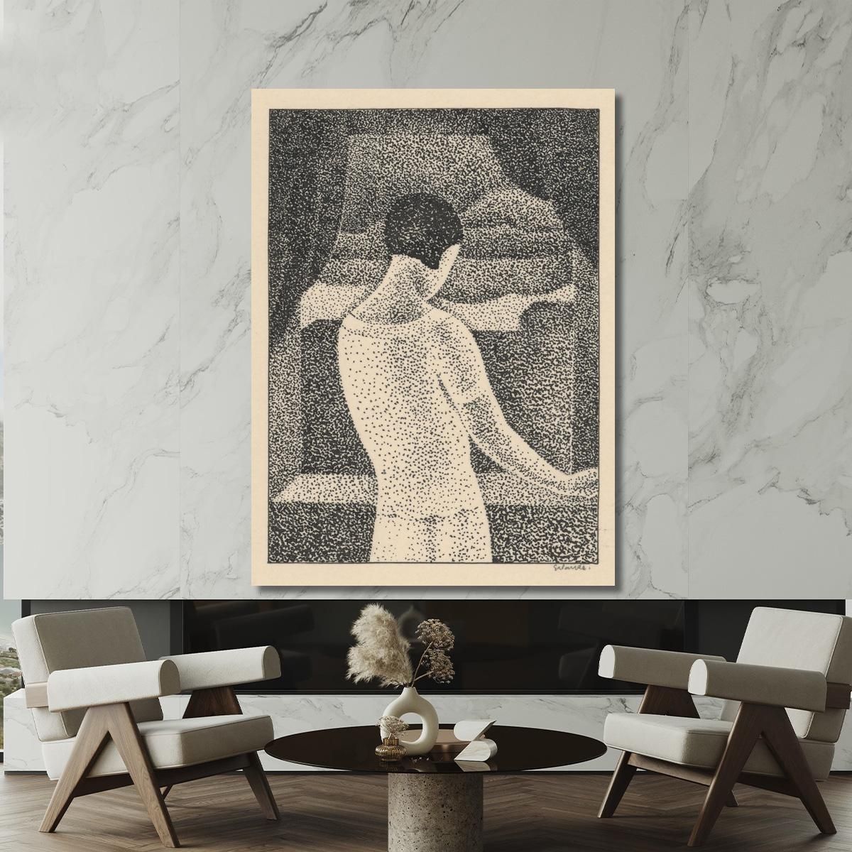 Woman By The Window Mikuláš Galanda mgl133 canvas print 