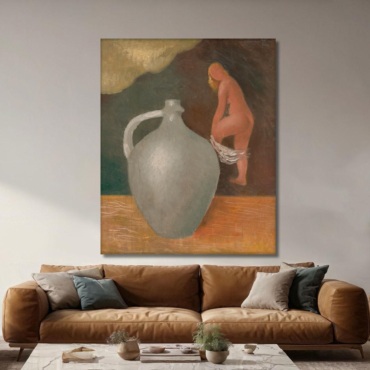 Woman With Jar Mikuláš Galanda mgl145 canvas print 