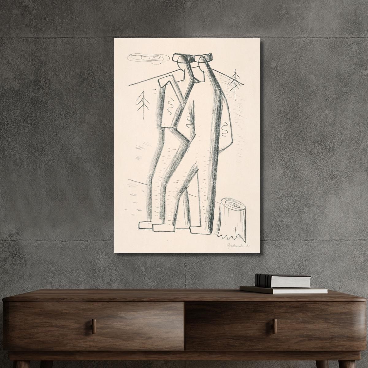 Woodcutters Mikuláš Galanda mgl149 canvas print 