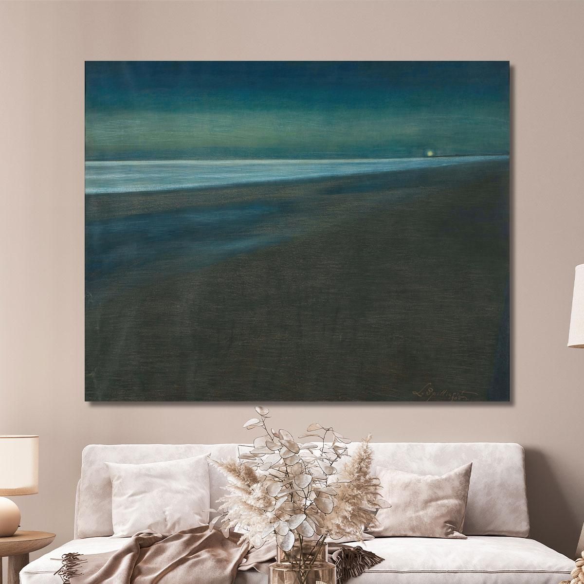 Beachview At Night Léon Spilliaert lsp12 canvas print 