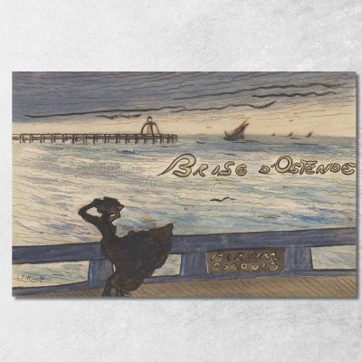 Ostend Breeze. Exquisite Perfume Léon Spilliaert lsp20 canvas print 