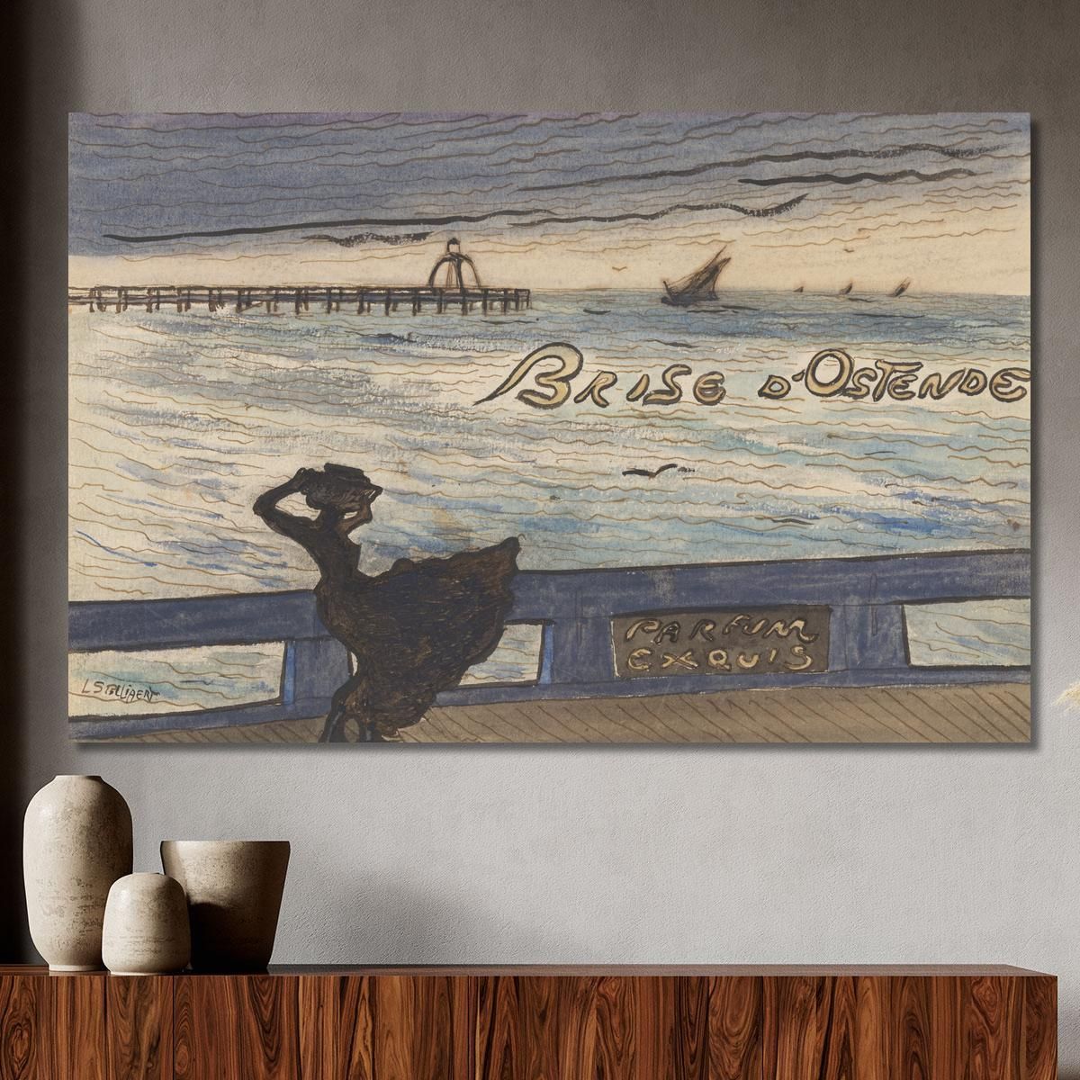 Ostend Breeze. Exquisite Perfume Léon Spilliaert lsp20 canvas print 