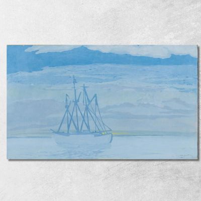 Trawler On The Sea Léon Spilliaert lsp23 canvas print 