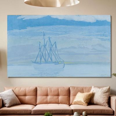 Trawler On The Sea Léon Spilliaert lsp23 canvas print 