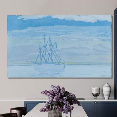 Trawler On The Sea Léon Spilliaert lsp23 canvas print 