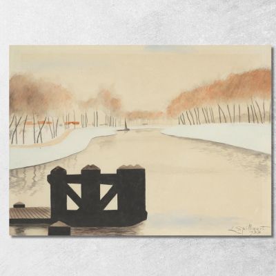 The Keignaert Creek In Zandvoorde Léon Spilliaert lsp29 canvas print 