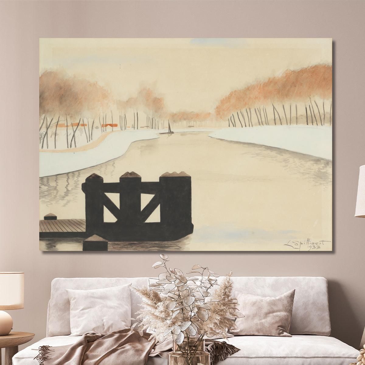 The Keignaert Creek In Zandvoorde Léon Spilliaert lsp29 canvas print 