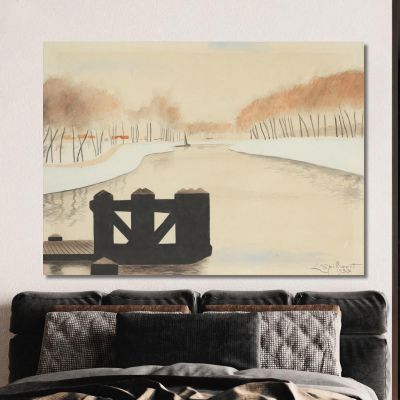The Keignaert Creek In Zandvoorde Léon Spilliaert lsp29 canvas print 