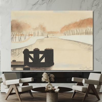 The Keignaert Creek In Zandvoorde Léon Spilliaert lsp29 canvas print 