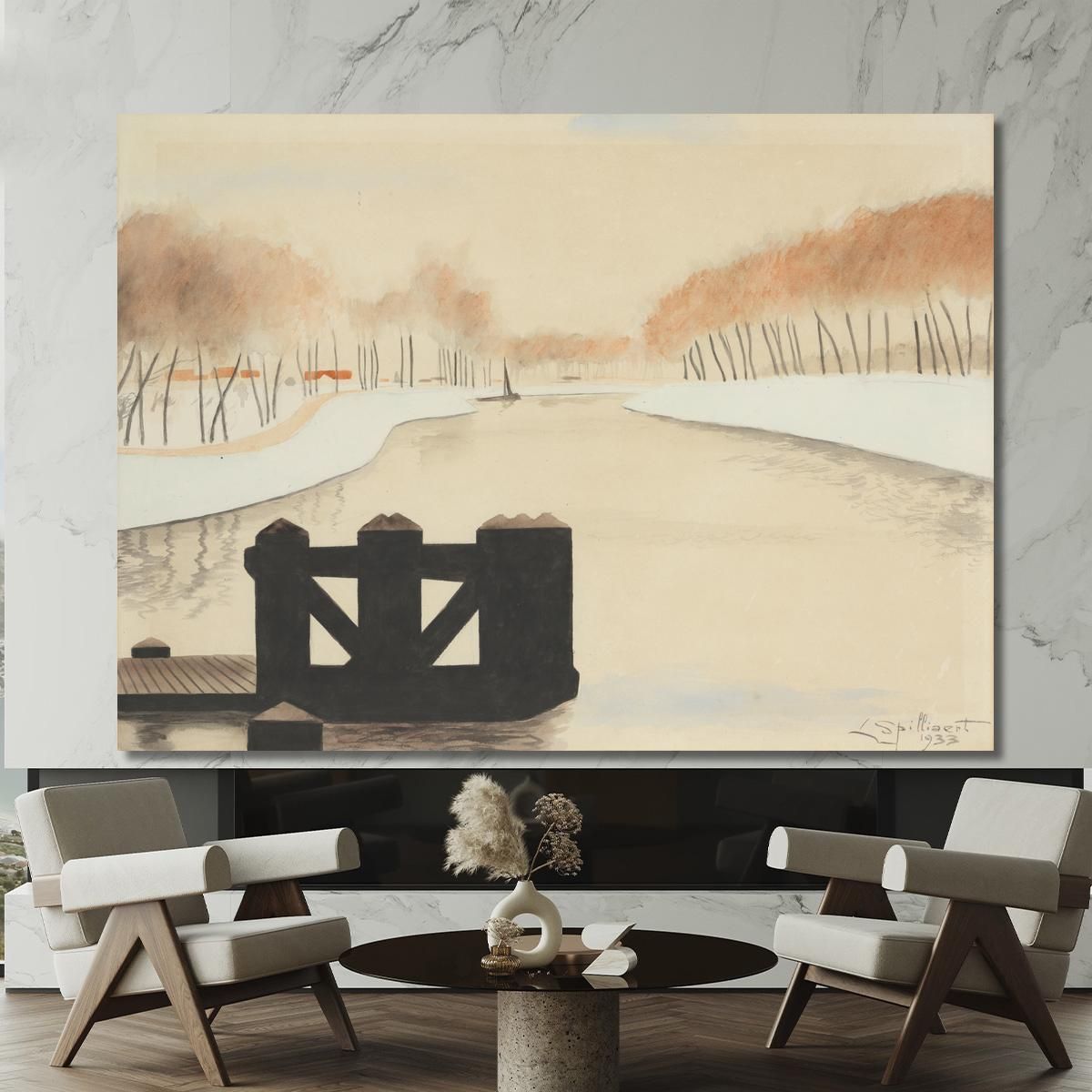 The Keignaert Creek In Zandvoorde Léon Spilliaert lsp29 canvas print 