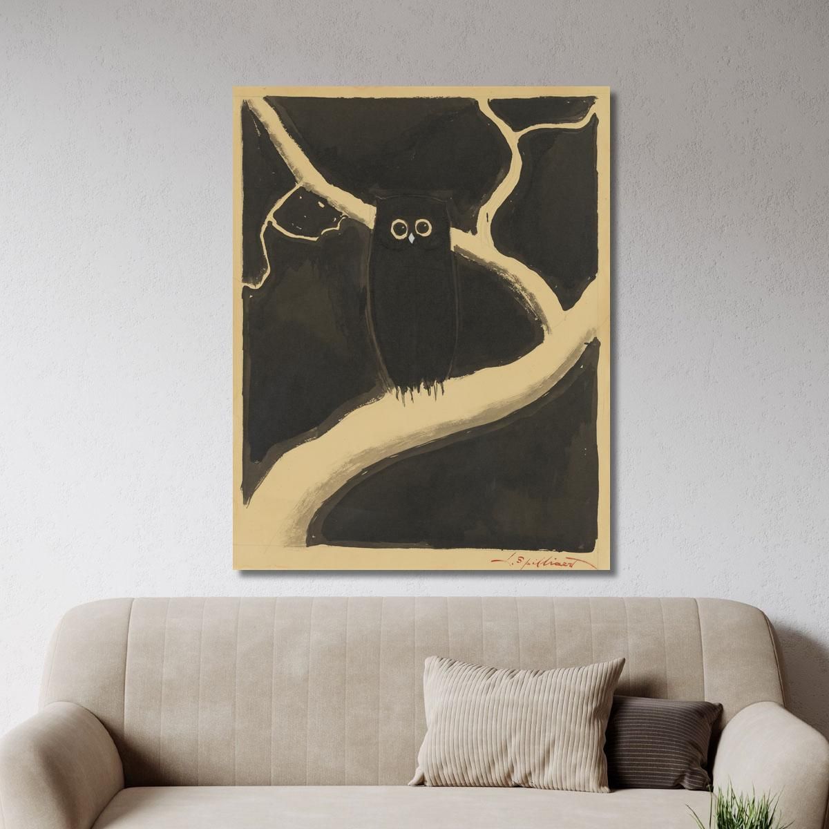 The Owl Léon Spilliaert lsp32 canvas print 
