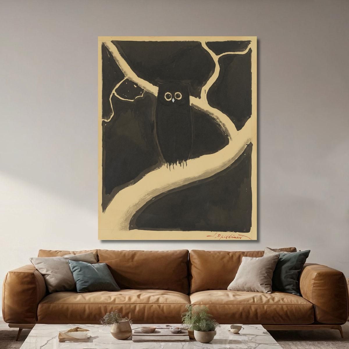 The Owl Léon Spilliaert lsp32 canvas print 