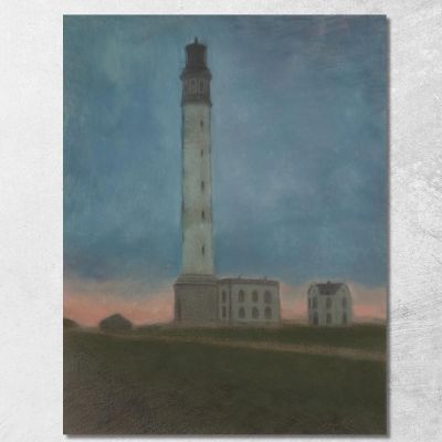 The Ostend Lighthouse At Sunrise Léon Spilliaert lsp34 canvas print 