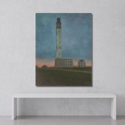The Ostend Lighthouse At Sunrise Léon Spilliaert lsp34 canvas print 
