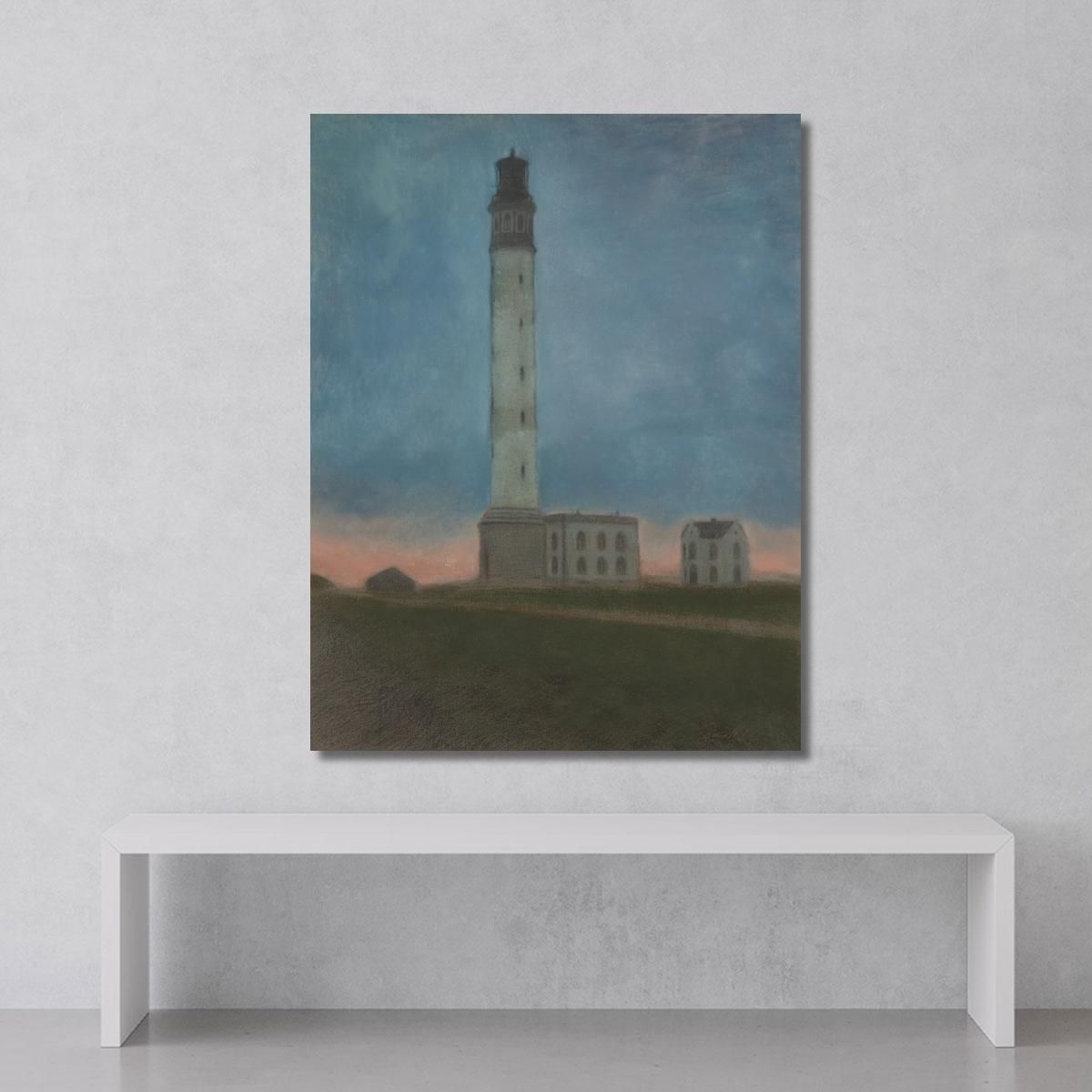 The Ostend Lighthouse At Sunrise Léon Spilliaert lsp34 canvas print 
