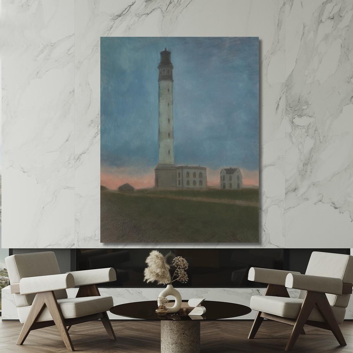 The Ostend Lighthouse At Sunrise Léon Spilliaert lsp34 canvas print 