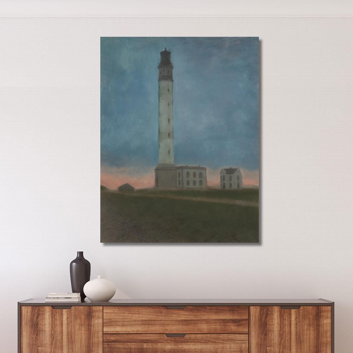 The Ostend Lighthouse At Sunrise Léon Spilliaert lsp34 canvas print 
