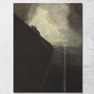 Seawall And Beach Royal Chalet And Ostend Galleries Léon Spilliaert lsp40 canvas print 