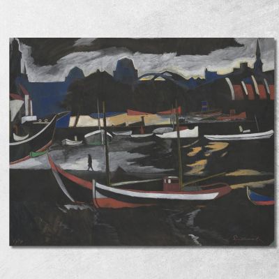 Trade Docks In Ostend Léon Spilliaert lsp51 canvas print 