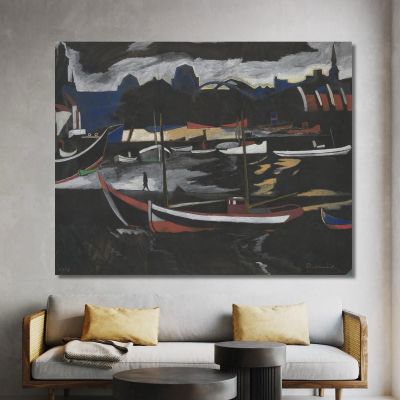 Trade Docks In Ostend Léon Spilliaert lsp51 canvas print 