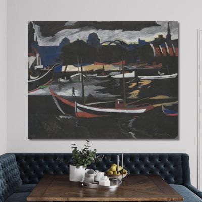 Trade Docks In Ostend Léon Spilliaert lsp51 canvas print 