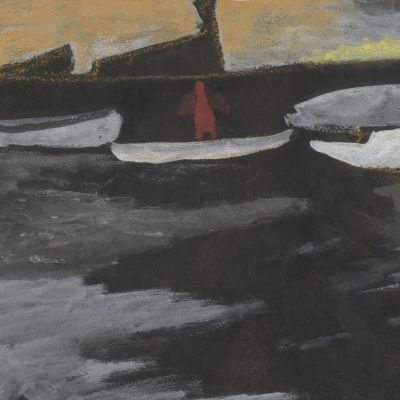Trade Docks In Ostend Léon Spilliaert lsp51 canvas print