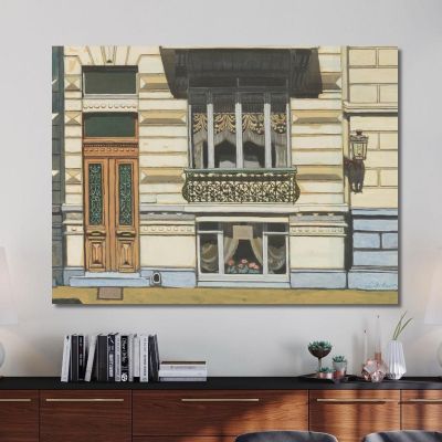 House In Peter Benoitstraat Ostend Léon Spilliaert lsp55 canvas print 