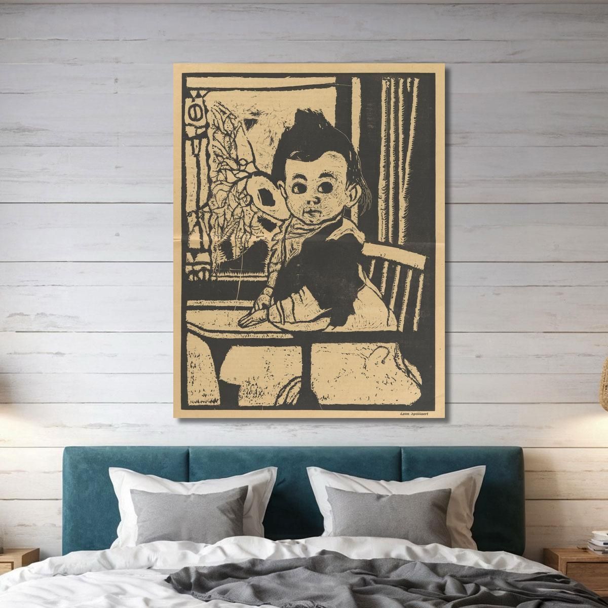 Child In High Chair Child Head Léon Spilliaert lsp59 canvas print 