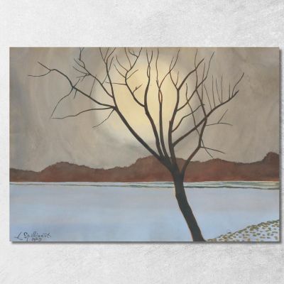 Landscape With Tree In The Foreground Léon Spilliaert lsp65 canvas print 