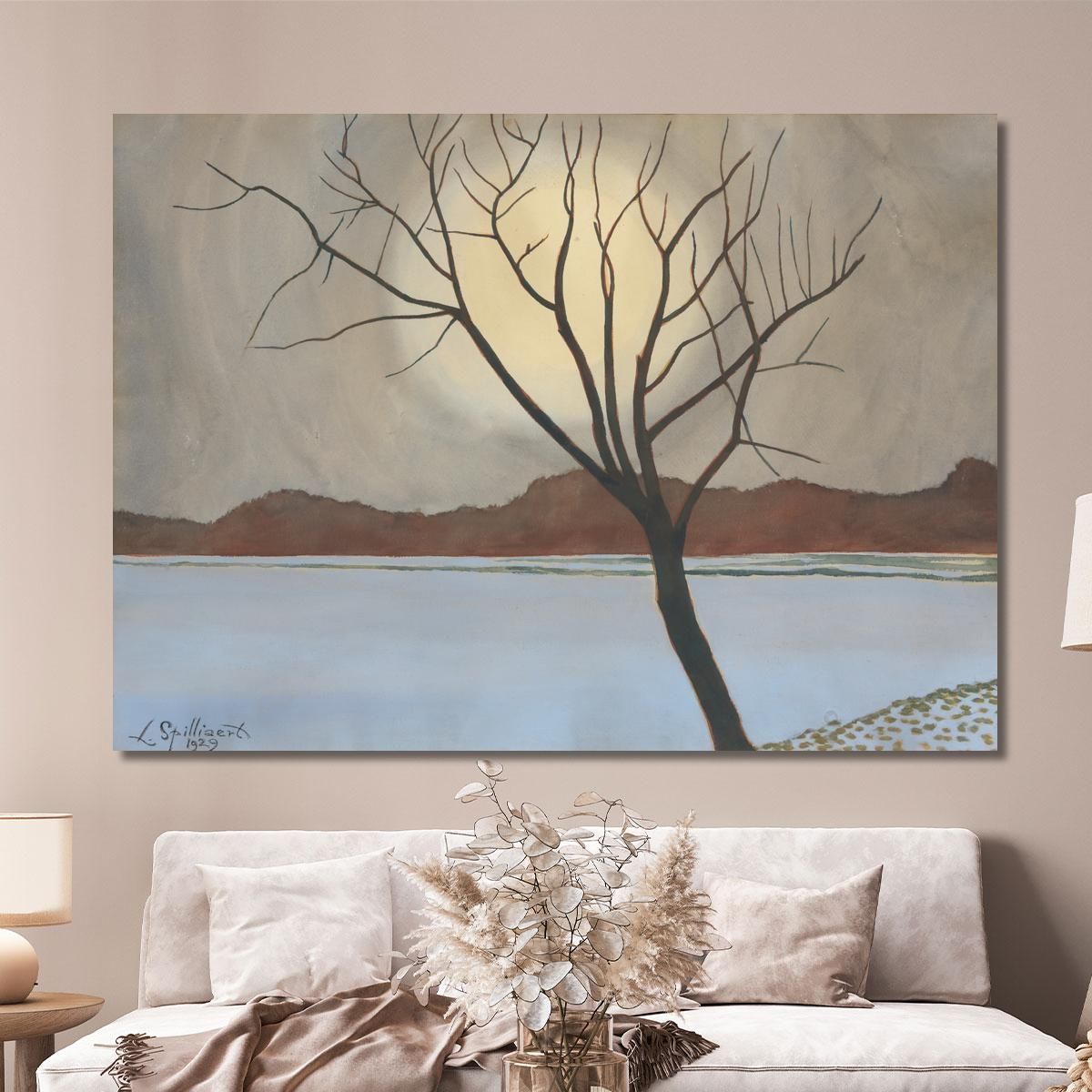 Landscape With Tree In The Foreground Léon Spilliaert lsp65 canvas print 