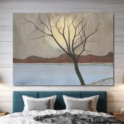 Landscape With Tree In The Foreground Léon Spilliaert lsp65 canvas print 