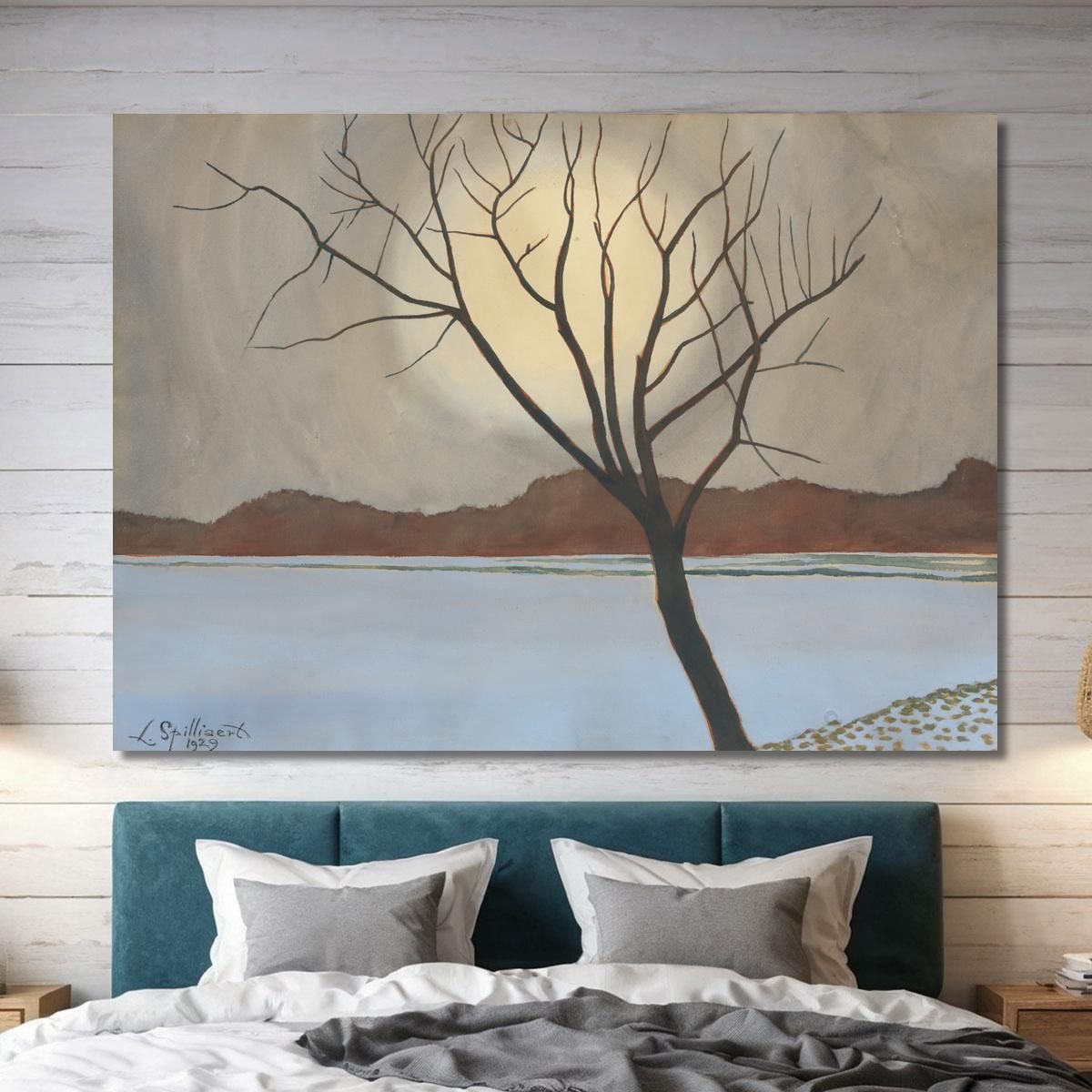 Landscape With Tree In The Foreground Léon Spilliaert lsp65 canvas print 