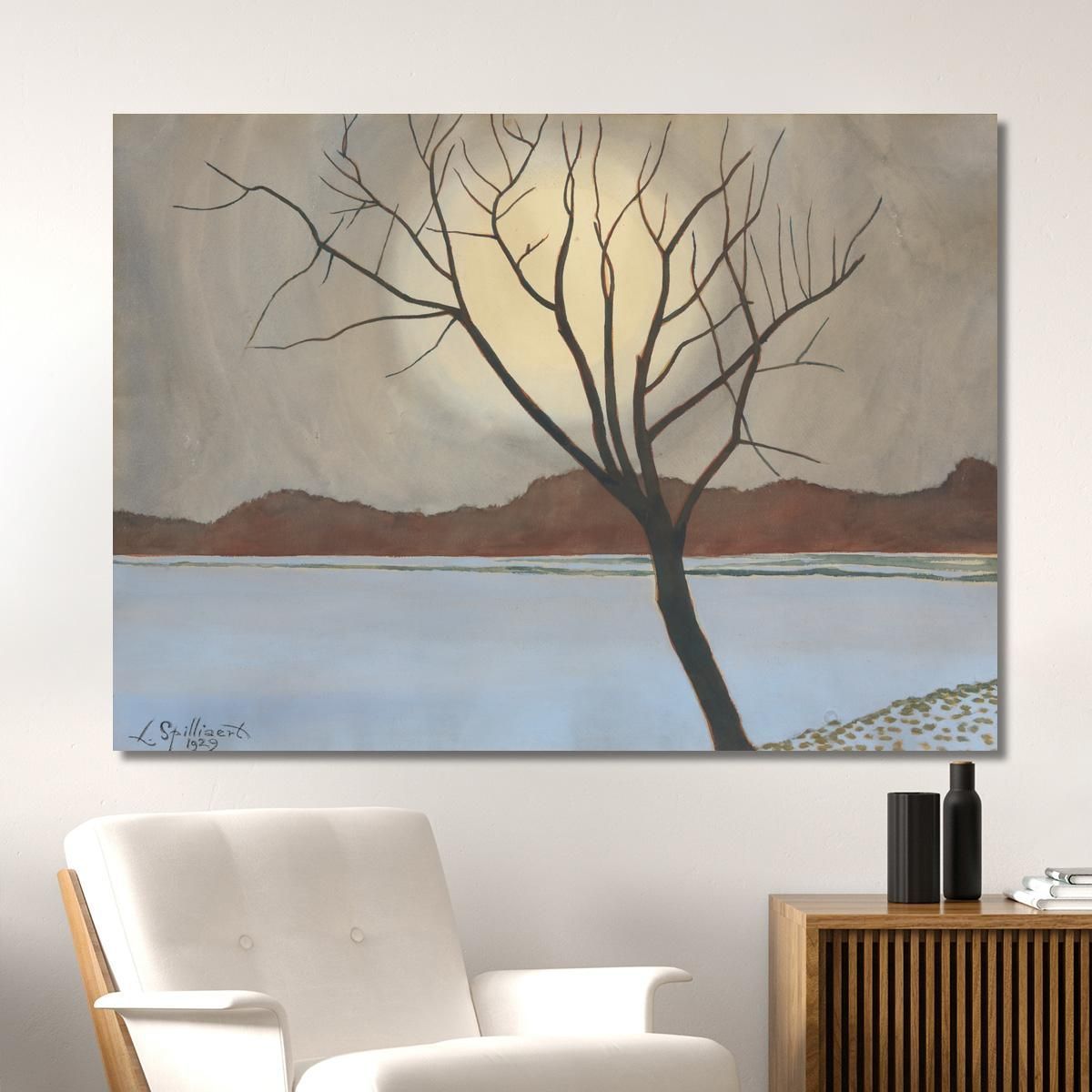 Landscape With Tree In The Foreground Léon Spilliaert lsp65 canvas print 