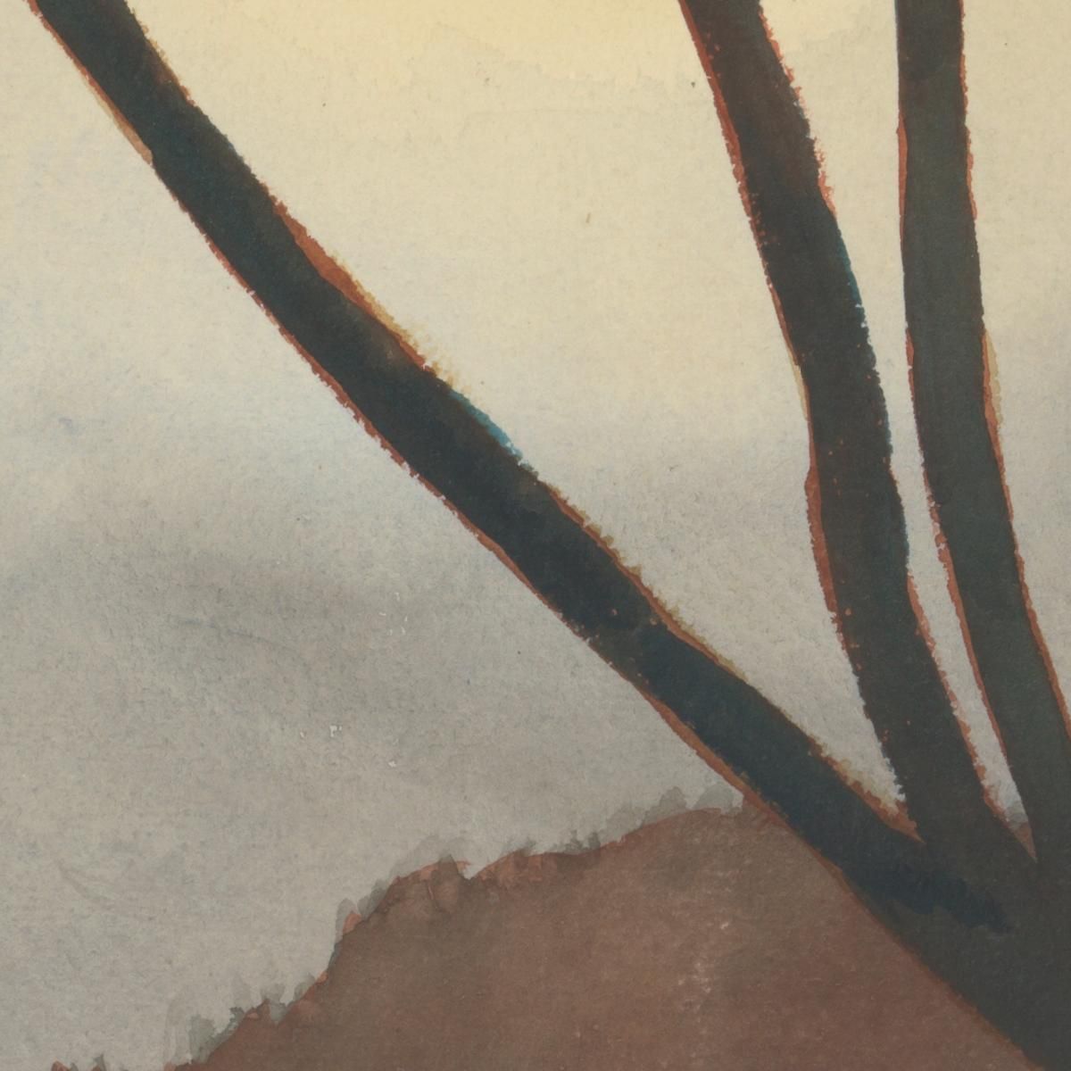Landscape With Tree In The Foreground Léon Spilliaert lsp65 canvas print