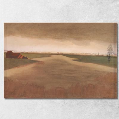 Landscape Keignaertkreek In Zandvoorde Léon Spilliaert lsp70 canvas print 