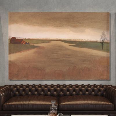 Landscape Keignaertkreek In Zandvoorde Léon Spilliaert lsp70 canvas print 