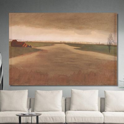 Landscape Keignaertkreek In Zandvoorde Léon Spilliaert lsp70 canvas print 