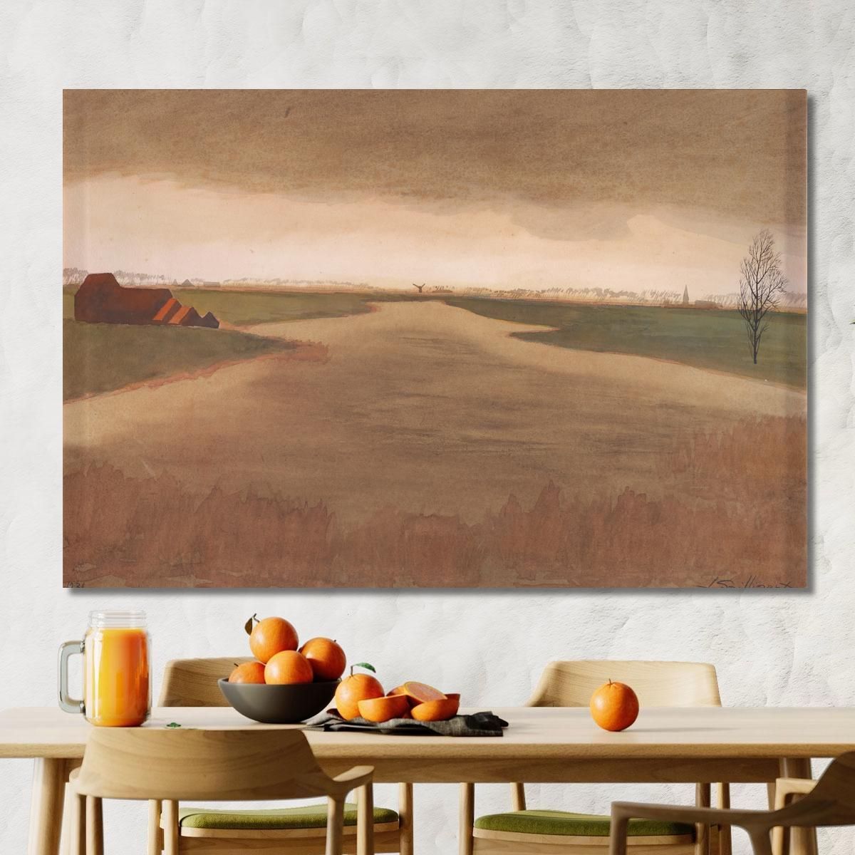 Landscape Keignaertkreek In Zandvoorde Léon Spilliaert lsp70 canvas print 
