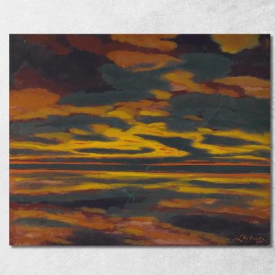 The Green Lightning On The Sea Léon Spilliaert lsp79 canvas print 
