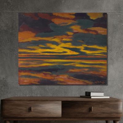The Green Lightning On The Sea Léon Spilliaert lsp79 canvas print 
