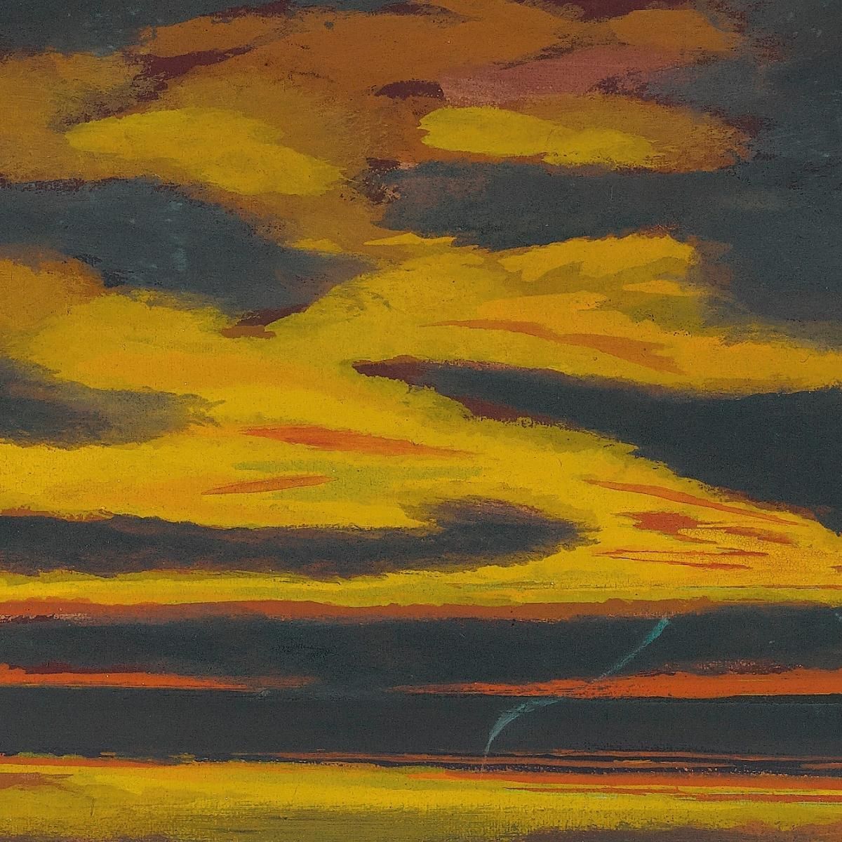 The Green Lightning On The Sea Léon Spilliaert lsp79 canvas print