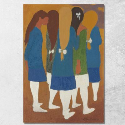 Girls With White Stockings Léon Spilliaert lsp83 canvas print 
