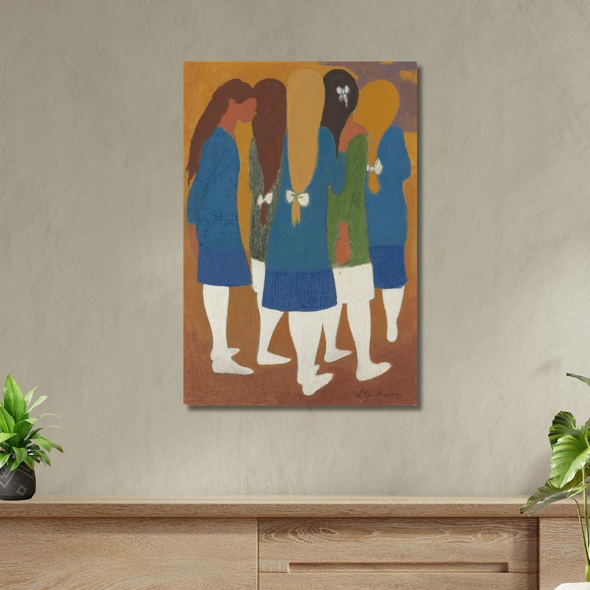 Girls With White Stockings Léon Spilliaert lsp83 canvas print 
