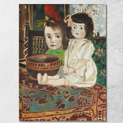 Little Girl With Doll In The Painter'S Interior Léon Spilliaert lsp88 canvas print 
