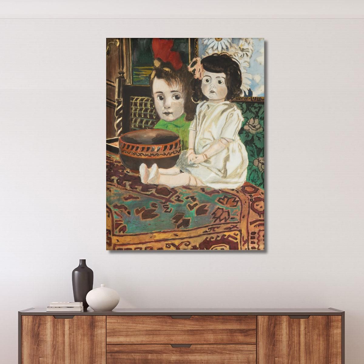 Little Girl With Doll In The Painter'S Interior Léon Spilliaert lsp88 canvas print 