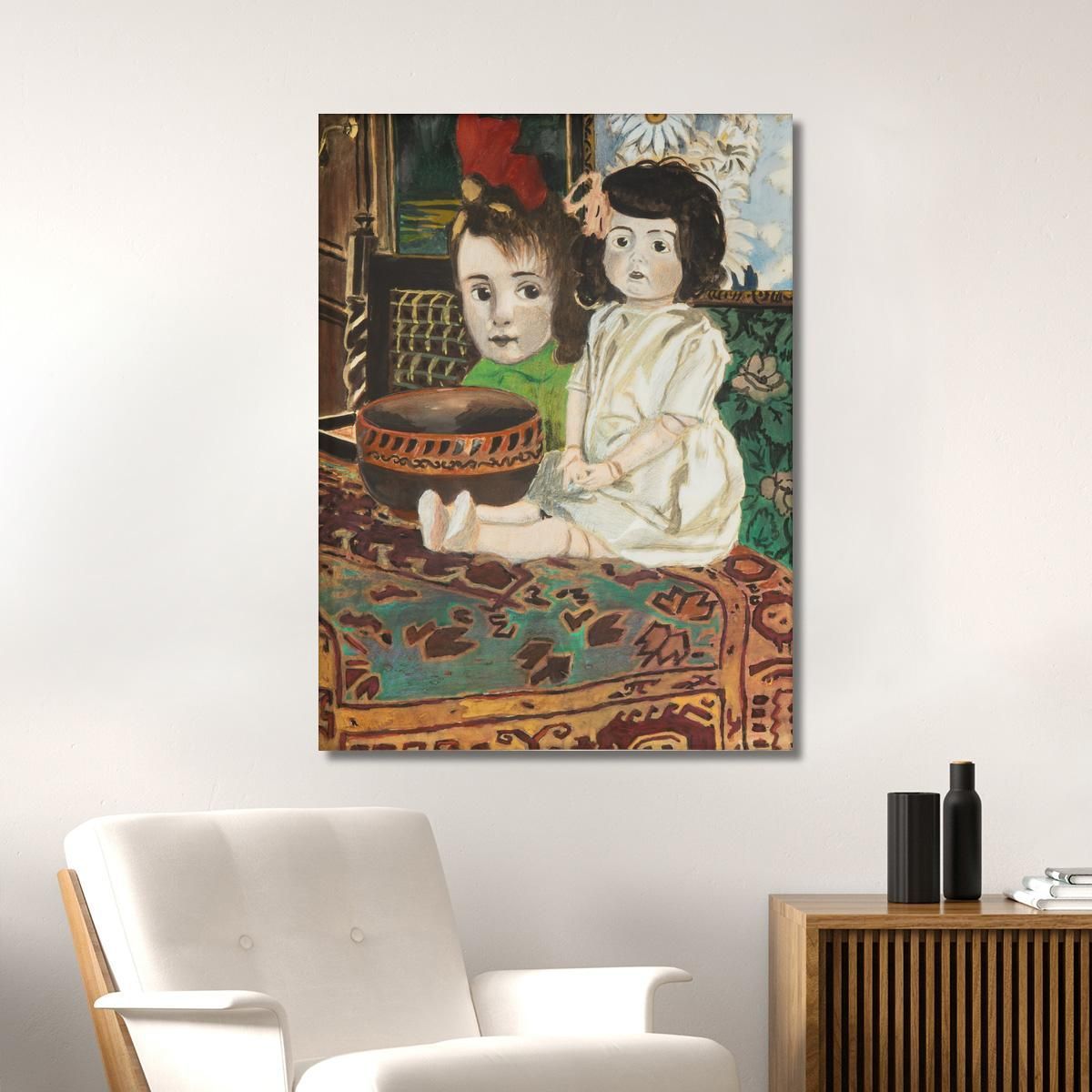 Little Girl With Doll In The Painter'S Interior Léon Spilliaert lsp88 canvas print 