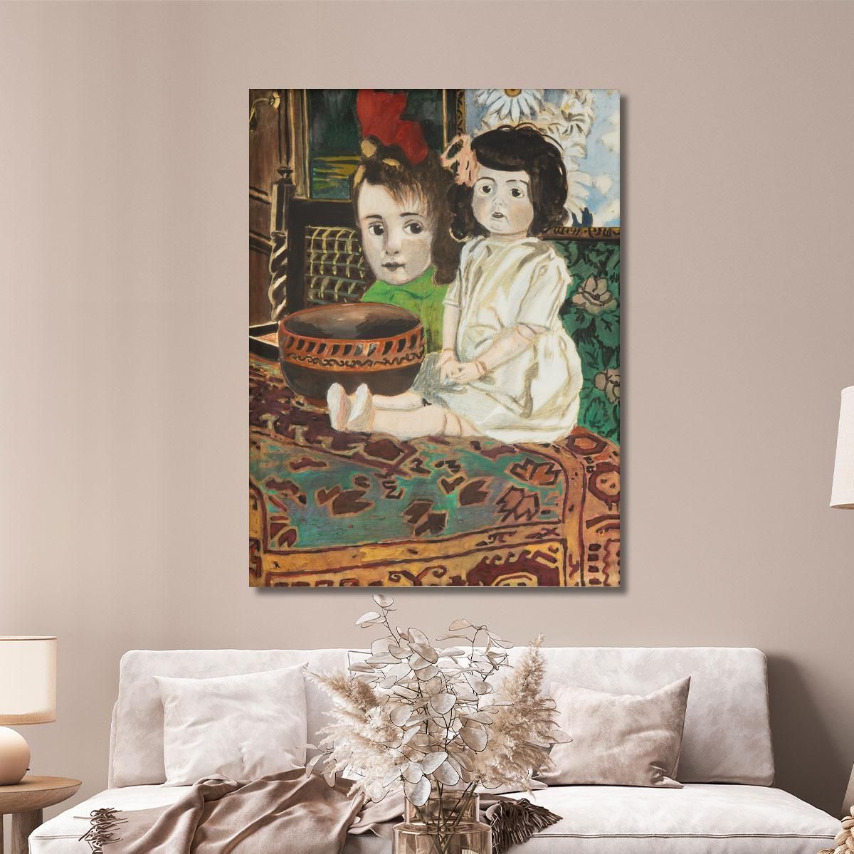 Little Girl With Doll In The Painter'S Interior Léon Spilliaert lsp88 canvas print 