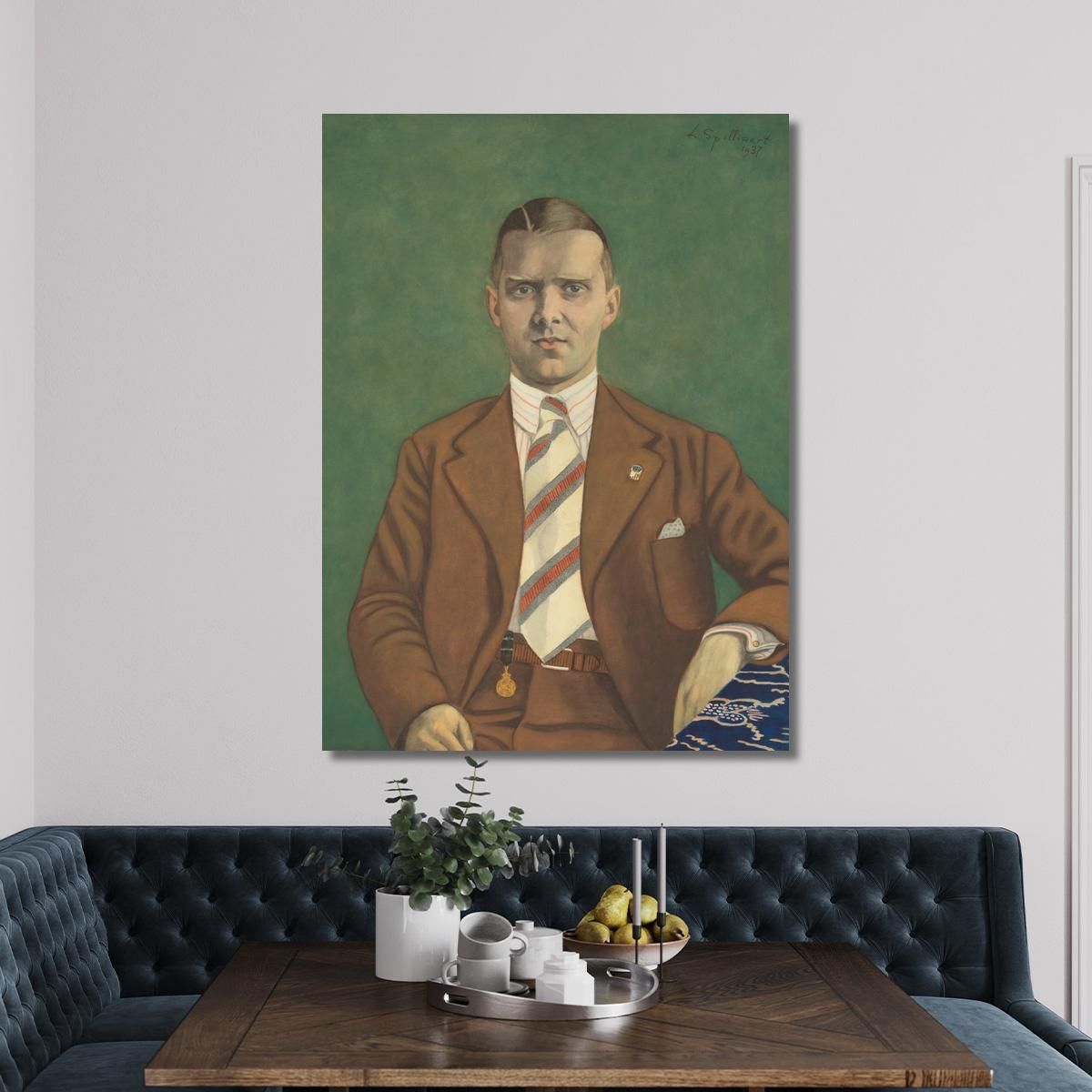 Portrait Of Adolphe Van Glabbeke Léon Spilliaert lsp93 canvas print 